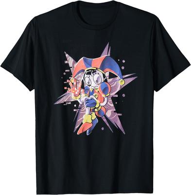 The Amazing Digital Circus Pomni Glitter T-Shirt, Gift for Fan Pommi Glitter Unisex T-Shirt