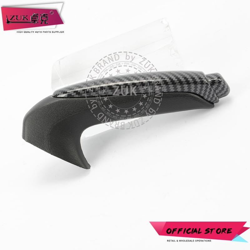 ZUK Carbon Fiber Handbrake Lever Parking Brake Knob Grip Handle For HONDA CIVIC Sedan Coupe 2006 2007 2008 2009 2010 2011 FA FD