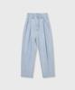 OIOI COLLECTION Men'S Daily Tuck Wide Denim Pants_Ice Blue