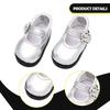 1 Pair Miniature Doll Shoes Female PU Leather Trendy Elegant Accessories Suitable for Games Display