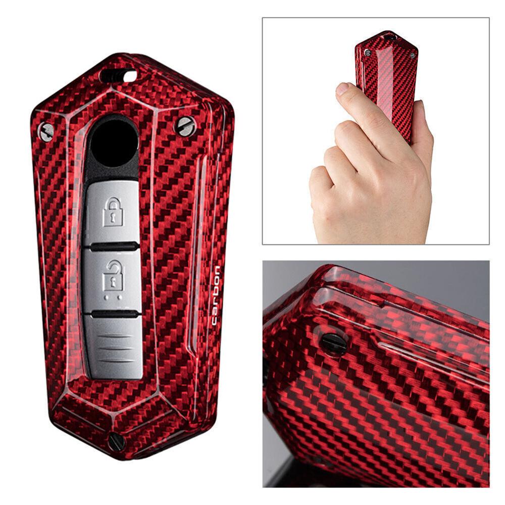 Carbon Fiber Remote Fob Smart Key Case Cover For Nissan Infiniti Q50-Q70 Armada