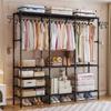 Multifunctional Large-Capacity Indoor Clothes Drying Rack and Wardrobe Cupboard