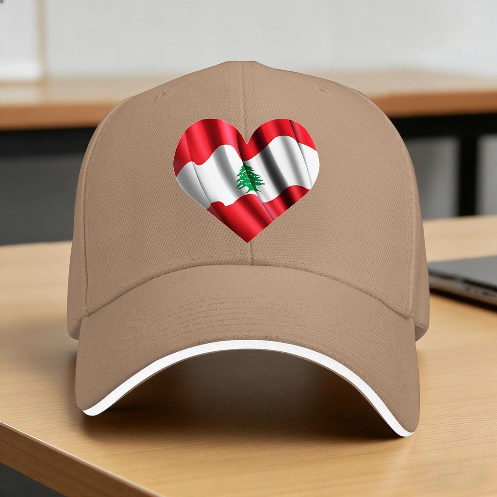 Lebanon Flag Sun Baseball Cap Summer Women Unisex Design Trucker Hat Adjustable Casual Hiking Fishing Baseball Caps
