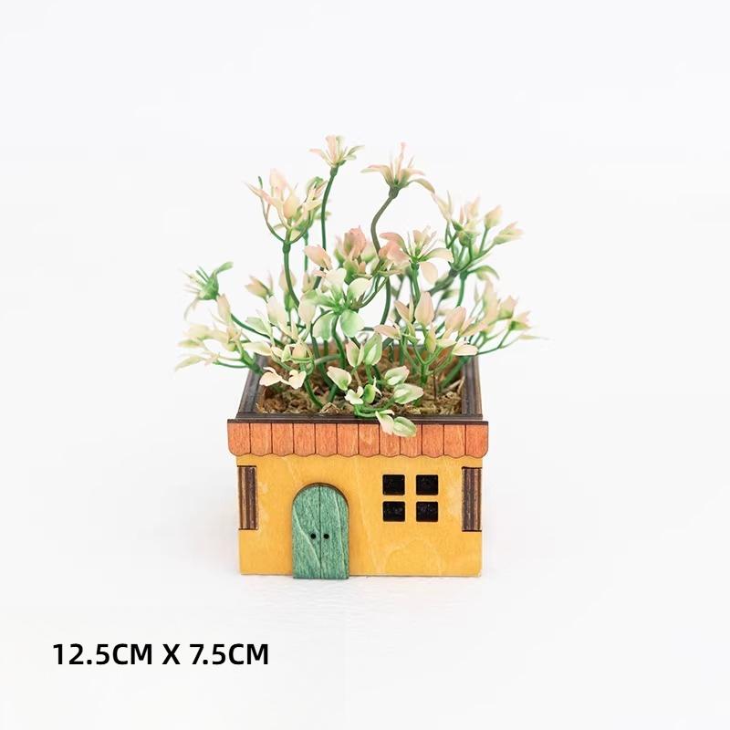 

Bionic Green Plants for Balcony Window Side Decoration Artificial Flowers Succulents Office Mini Artificial Potted Plants