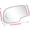 TOP-MAX Driver Side Mirror Glass Replacement For 2003-2006 Chevy Silverado GMC Sierra Tahoe Yukon Suburban Avalanche Cadillac Escalade, Heated