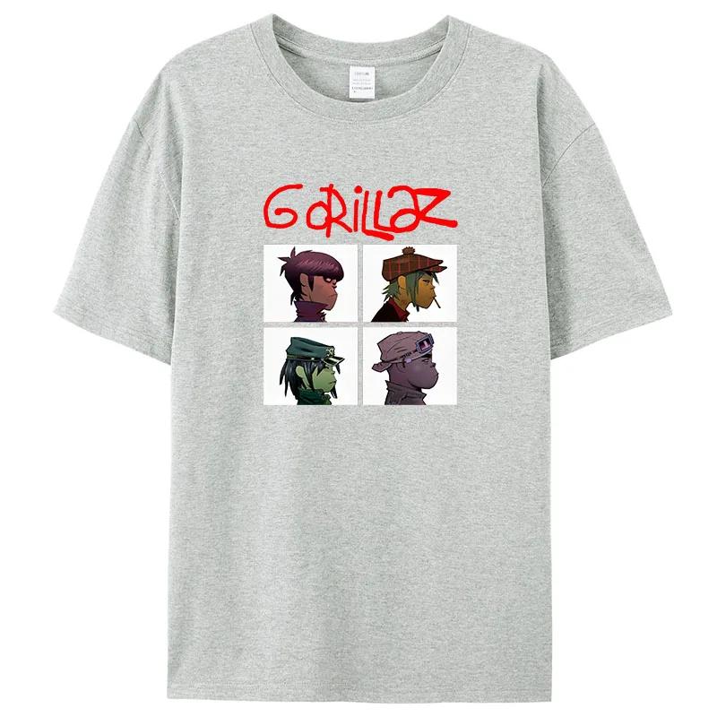 Rock Print TShirts Music Band Gorillazs Punk 90s Casual Fashion New Men Short Sleeve TShirt Unisex S
