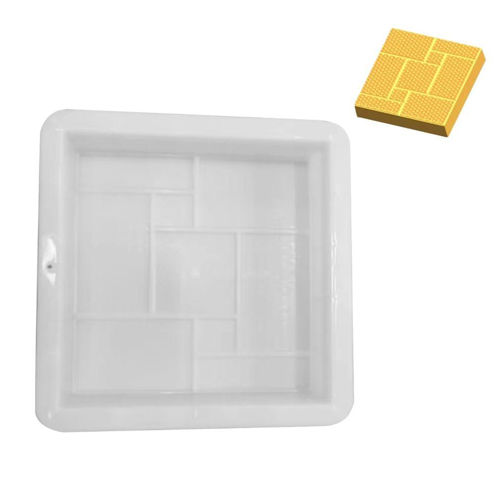 1Pcs Fish Scale Pattern Paving Brick Mould 25x5cm Reusable Stepping Stone Paver DIY Plastic Walkway Brick Mold