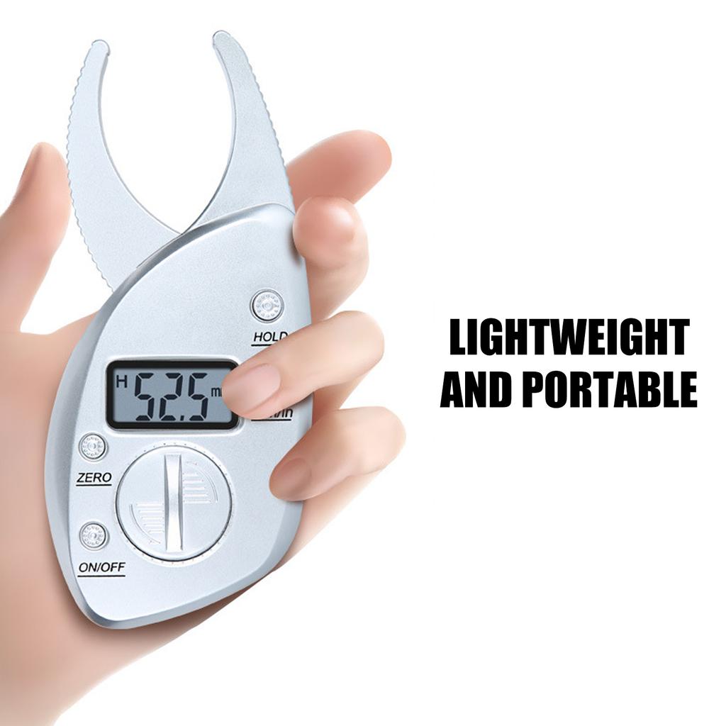 Digital Body Fat Caliper with Ergonomic Design & Easy To Read Display ABS for Accurate Measurement & Health Management