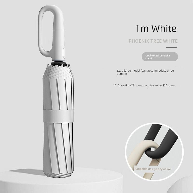 Parapluie Automatique Résistant aux Tempêtes à 192 Côtes, Agrandi, Épaissi, Renforcé, Pliable, Parapluie Extra-Large pour Hommes, Double Usage pour le Soleil et la Pluie