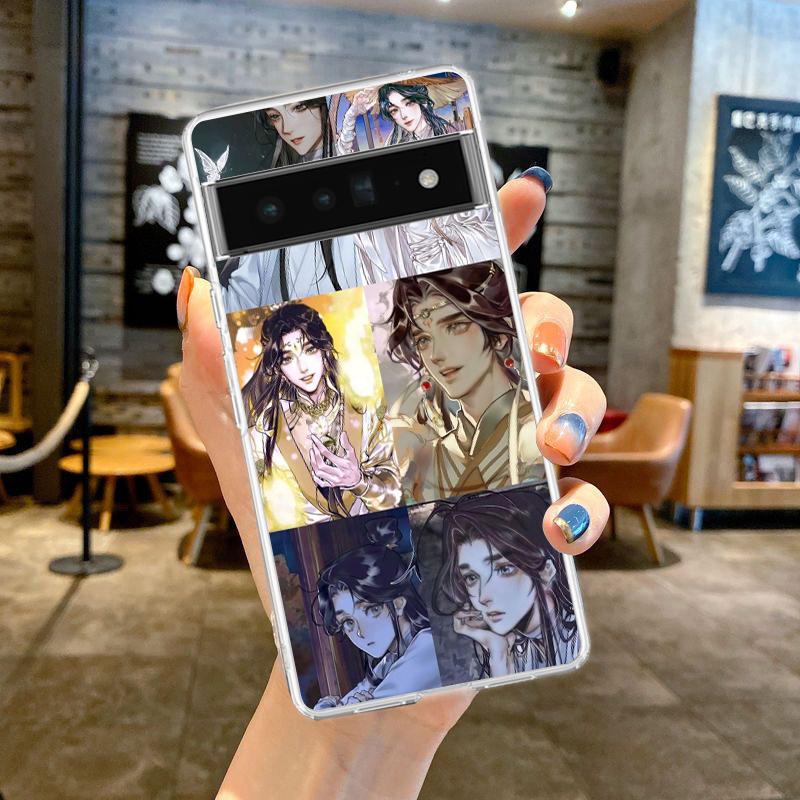 

Heaven Official’s Blessing Gift Phone Case for Google Pixel 8 7 6 5 4 4XL Silicone 7A 6A 5A 4A 3A 3AXL Pro 5G Transparent Shell for Pixel 8