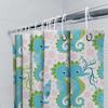 Blue Green Seahorse Pattern Shower Curtain Waterproof Fabric Bathroom Decor Set For Home Decoration Size: 72X84 Inches (183Cm X