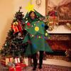 Adult Christmas Tree Costume Set With Boot Covers Stage Performances Cosplay