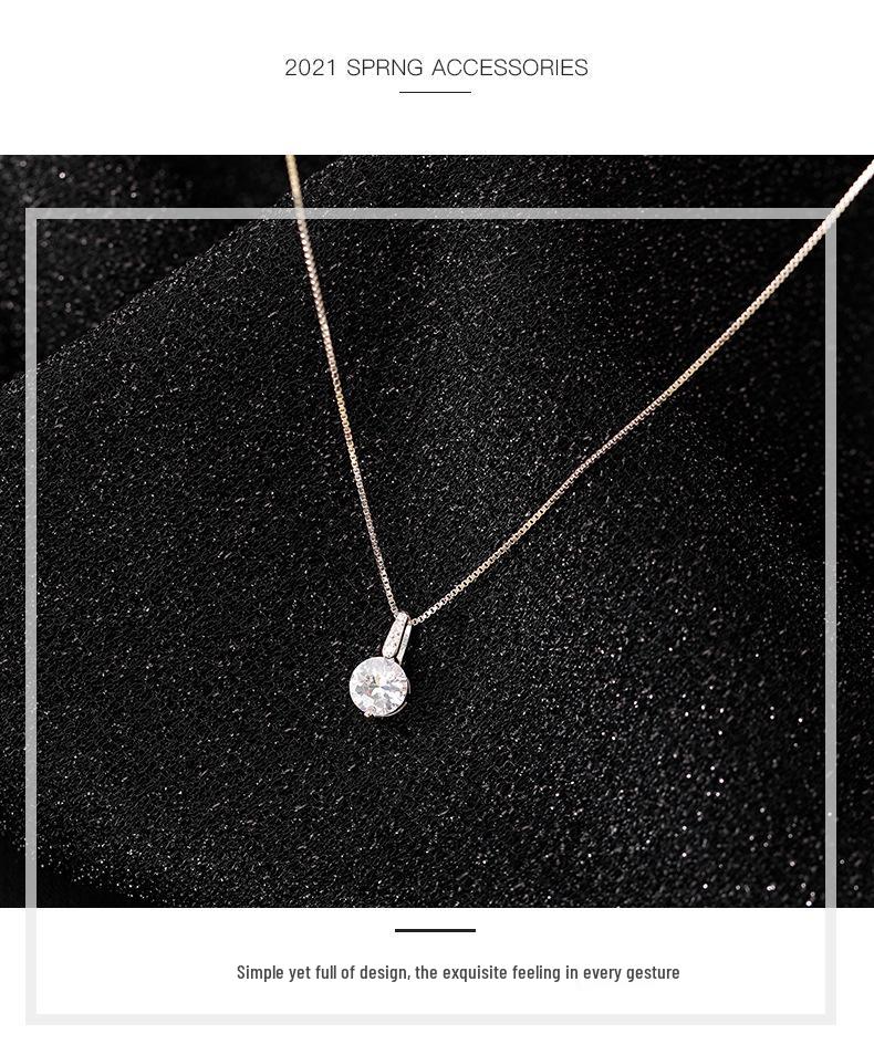 Colier cu Pandantiv Claviculă Exquisit din Argint Sterling 925 cu Diamant Simulat pentru Femei - 2022 Lux Ușor