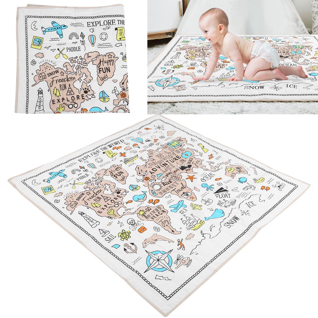 Baby Play Mat Soft Double Sides Baby Kid Crawling Game Adventure Mat for Toddler