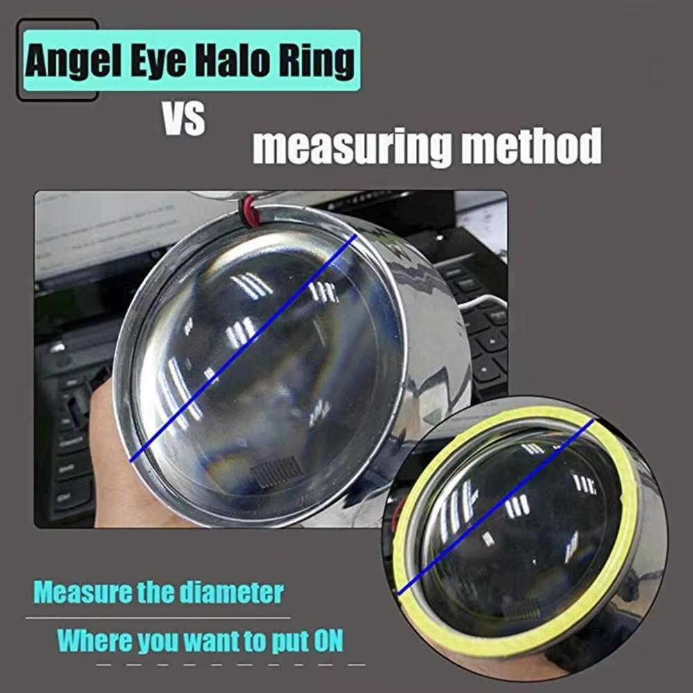 2Pcs DC 12V COB LED Halo Ring Light Chips High Brightness Cold White / Blue / Ice Blue LED Chips DIY Design Atmosphere Light