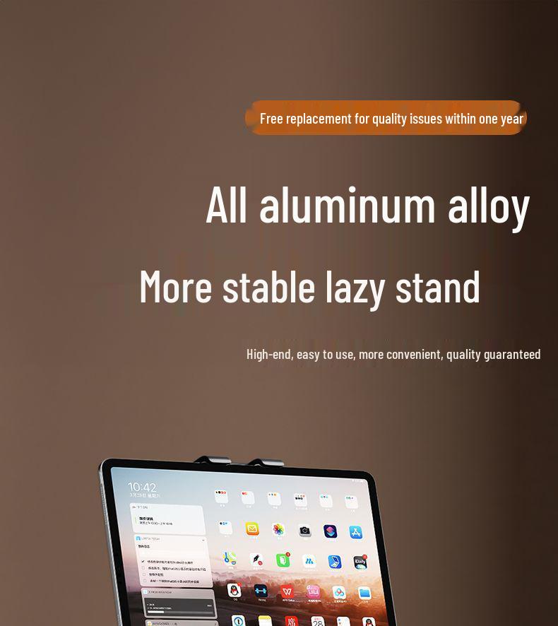 Aluminum Adjustable Tablet & Computer Stand with Rotatable Articulating Arm