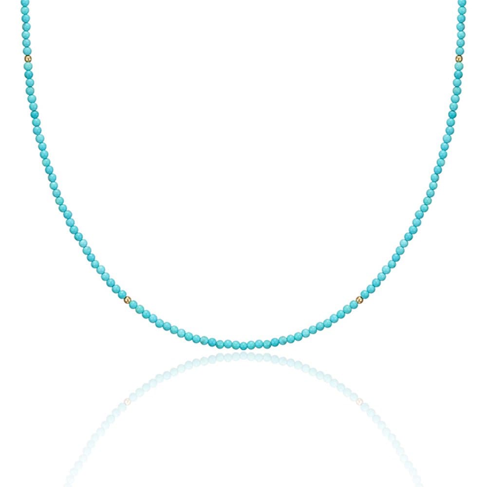 Staygem 14K Turquoise Bead Necklace