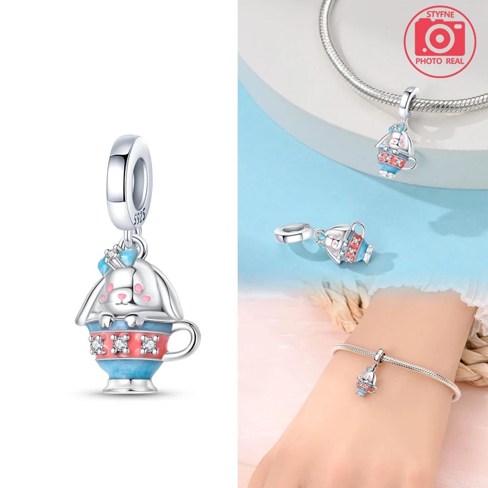 copper Colors Teacup Teapot Bead Charms for Dangle Pendant Bead Jewellery Bead Charms New Gifts for Women High Quality