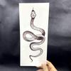 Big Size Black Snake Temporary Tattoo Stickers For Women Men Body Waist Waterproof Fake Tattoo Dark Wine Snake Tattoo