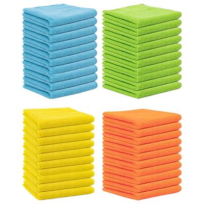 Mikrofaser Reinigungstücher 10er Pack, Saugfähige Mehrzweckhandtücher Waschlappen für Heim- und Autogebrauch, 30x30cm