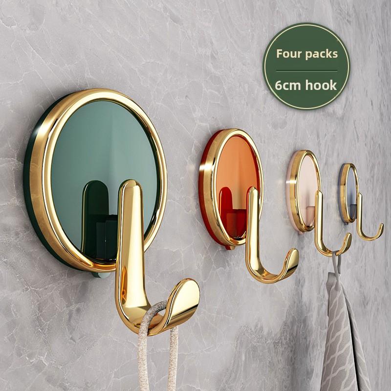 Light Luxury Hook, Viscose, Strong Load-bearing, No Punching, Adhesive Hook, Bathroom Wall Towel, Clothes Wall, No Trace Paste