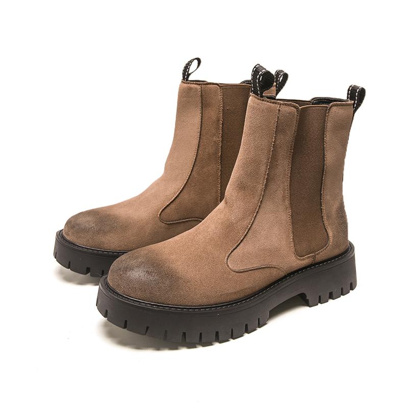 

Men s autumn and winter boots Designer s casual retro style Work or office Hot selling young trendy shoes Classic hot selling 46 коричневий