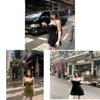 Vintage Mod Solid Color Dress With Polyester Fabric For Casual Daywear