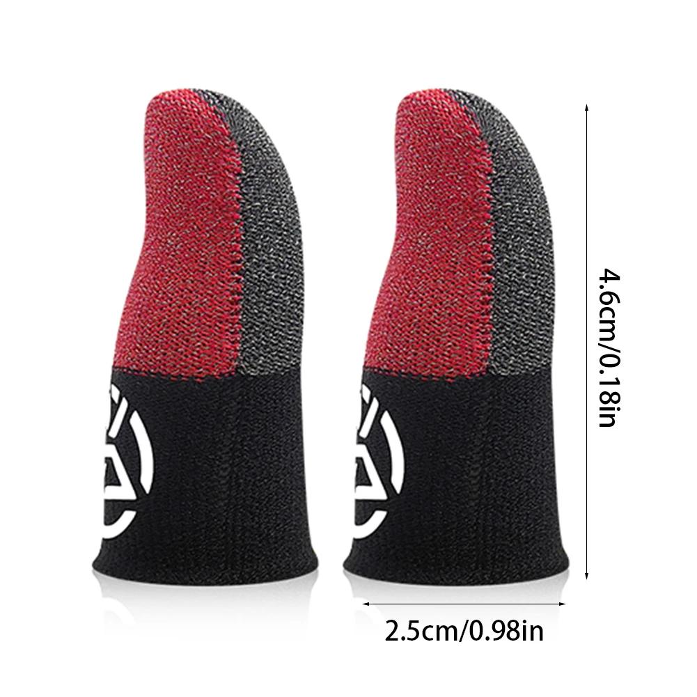 5Pairs Mobile Game Fingertip Gloves Sweatproof Anti-slip Touch Screen Finger Sleeve Breathable Gaming Fingertip Cover For Player