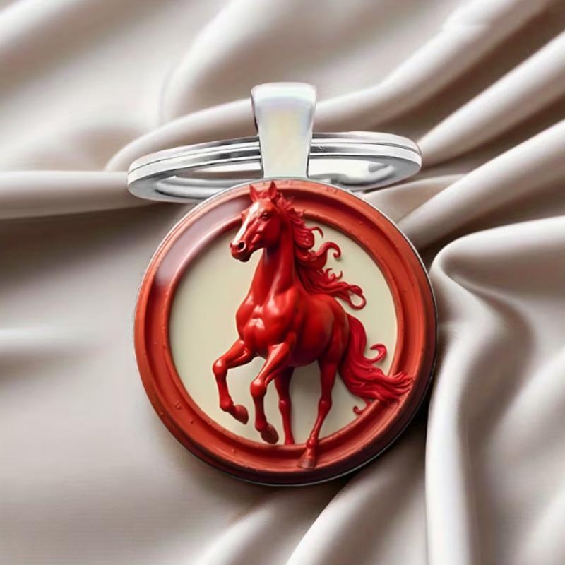 Stylish Horse Pendant Keychain In Alloy Materials for Enhanced Visual Appeal and Multipurpose Functionality