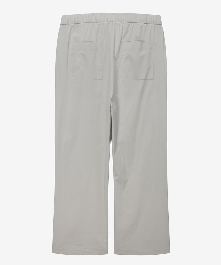 MINDBRIDGE [Couture] Wide Single-Pleat Nylon Blend String Elastic Pants - 2 Colors