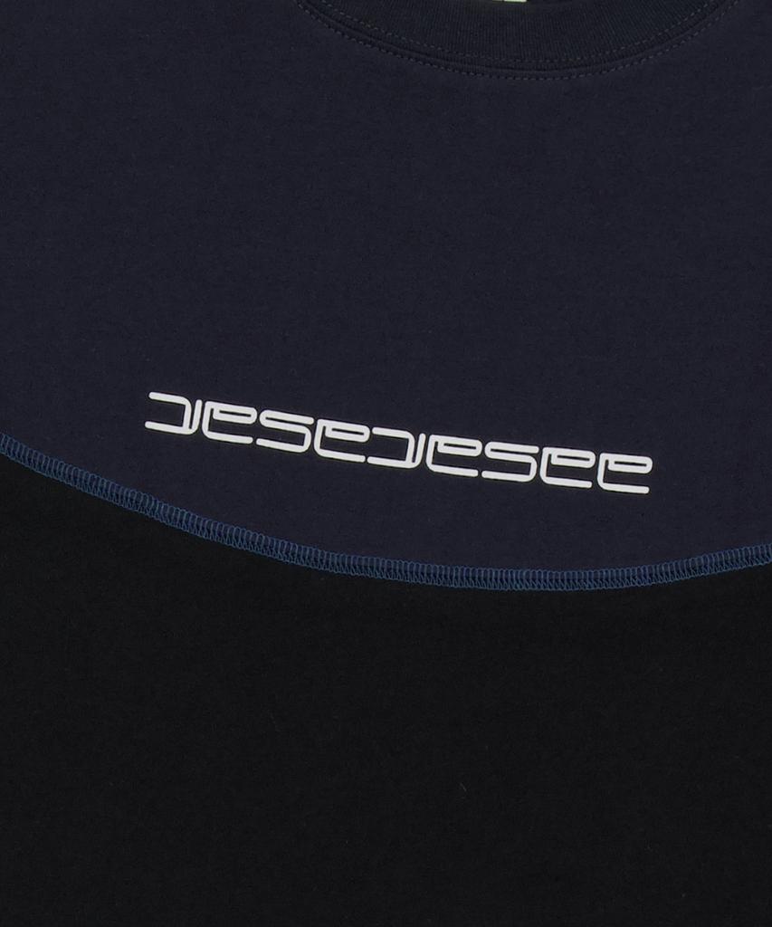 YESEYESEE Cover Stitch Tee Black