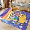 Adventure Time Office Chair Mat Cartoon Decor, Sofa Rug, Office Carpet Gift for Home Decor, Living Room, Bedroom, Various Rooms