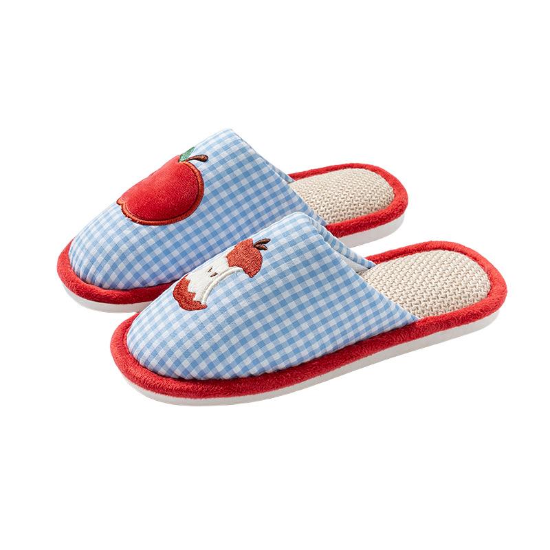 Linen Slippers, Indoor Cotton and Linen Shoes with A Feeling of Stepping On Feces, Home Anti-slip Shoes