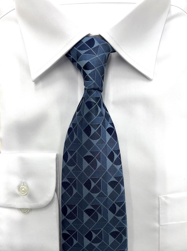 [Hiroko Koshino Homme] Men's Brand Necktie 003254-20000-3016 Navy Blue Made in Japan FREE (FREE Size)