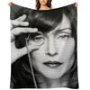 Vera Farmiga Black & White Portrait Made Of Dots Throw Blanket Soft Beds Flannel Fabric Thin Luxury Designer Blankets