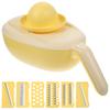 Guangmc Handheld Mandoline Slicer with Container - Yellow