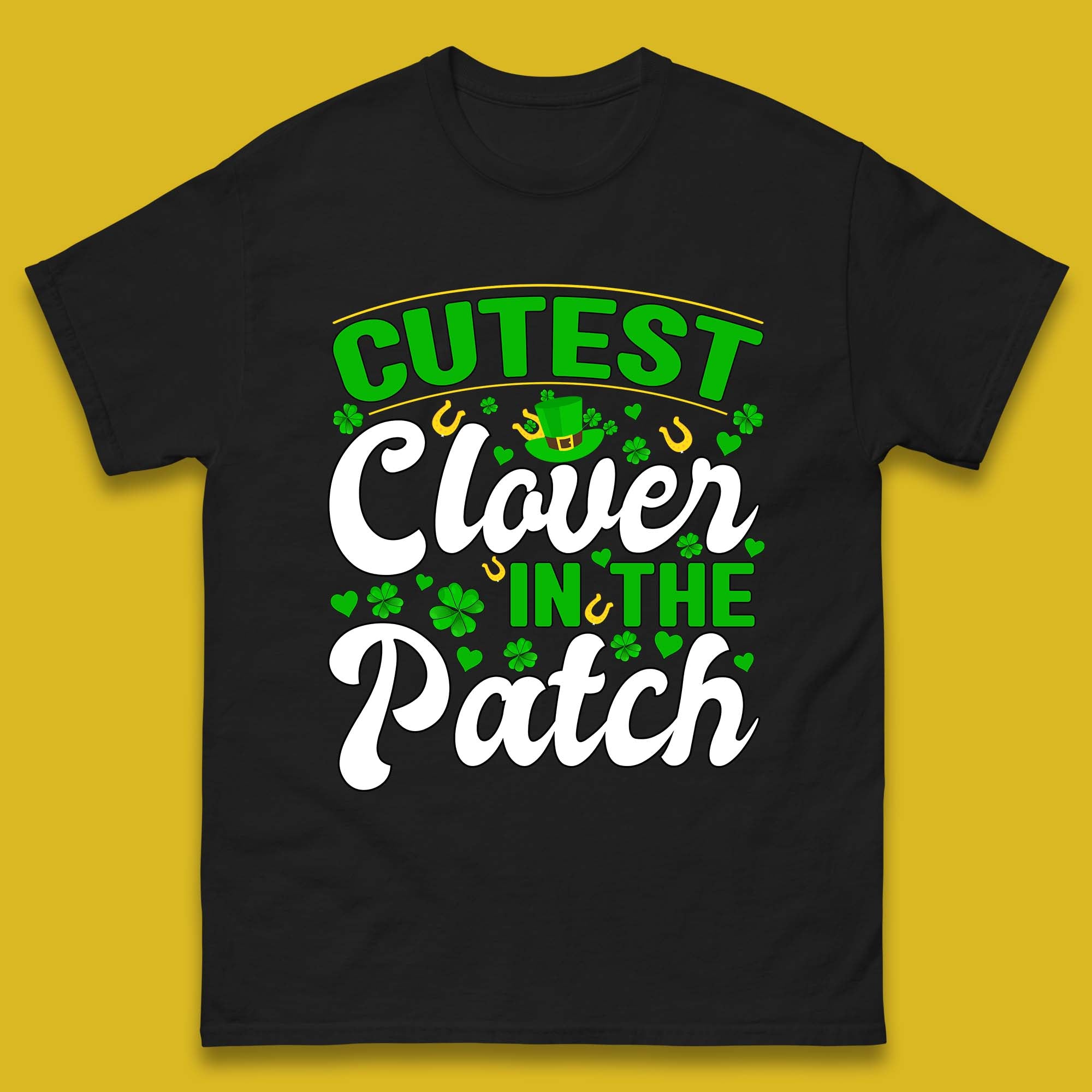 Cutest Clover In The Patch Mens T-Shirt Womens Tops Tees S