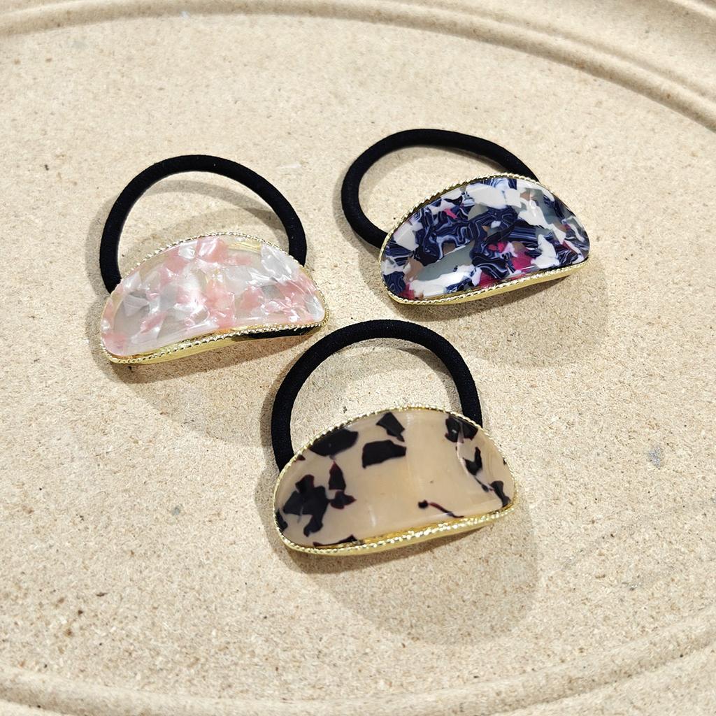 Hairband Accessories Niche Simple Geometric Hair Rope Rubber Band Hair Accessories High-end New Back of The Head Hair Accessories