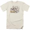 Cheers Opening Distressed T Shirt Mens Licensed Classic TV Merchandise Cream