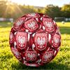 Poland Football Printed Size 5 Soccer Ball Wear Resistant Standard Adult Training Football Fan Gift for Indoor Outdoor Match Sports
