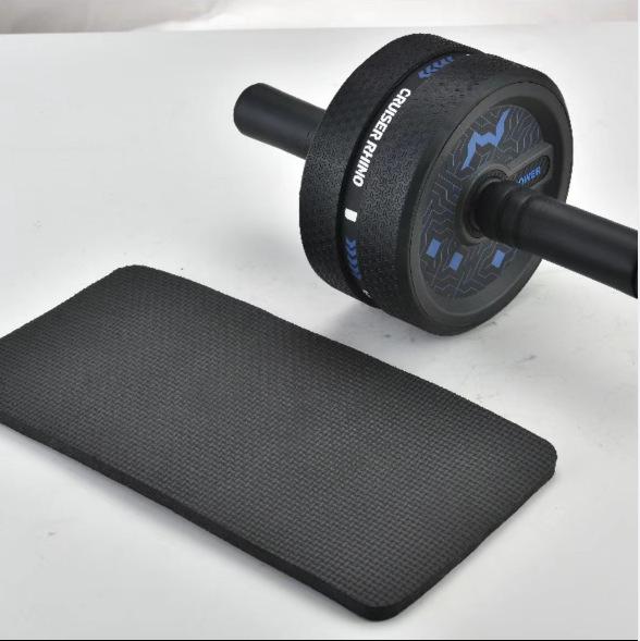 Silent Dual-Wheel Ab Roller: Non-Rebounding Fitness Equipment for Slimming and Toning the Abdomen at Home.
