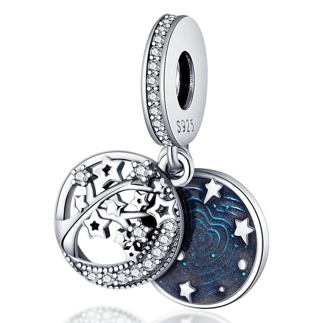 FitNew Original Bracelets 100% 925 Sterling Silver Oecan Blue Sea Turtle Starfish Mermaid Charms Beads DIY Jewelry Making