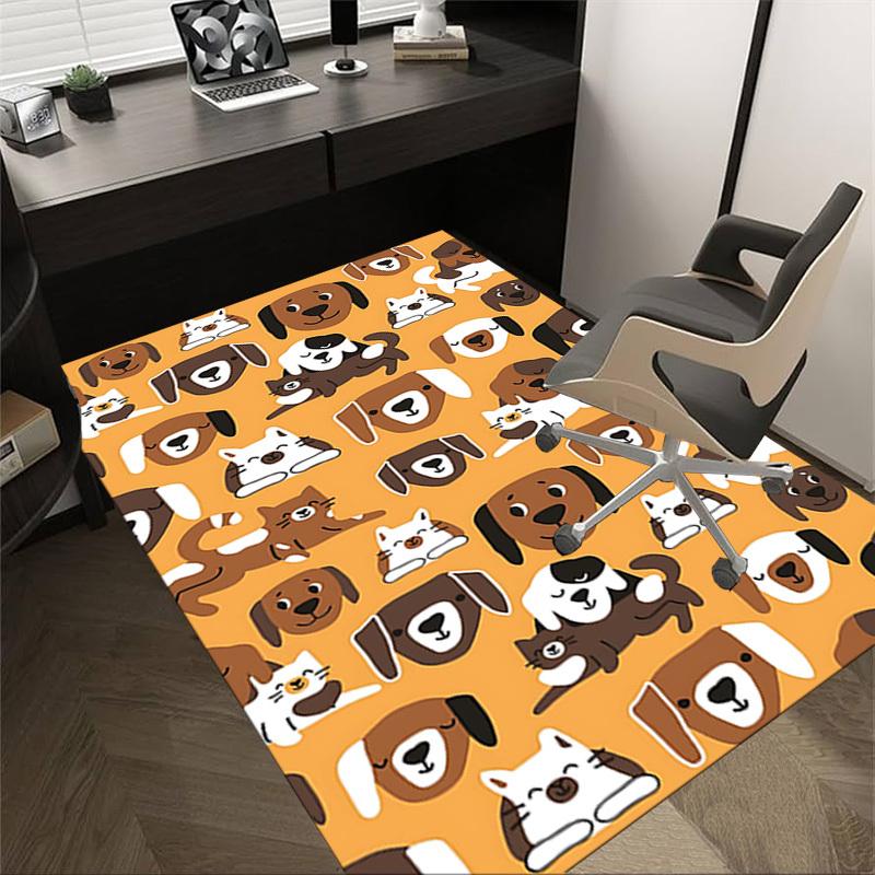 

1PC Dog Cat Non-Slip Floor Carpet Compatible for Office&Living Room&Bedroom&Dining room - Flat-Weave Machine-O359 60cm by 90cm