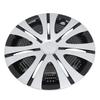 4Pcs Hub Cap Silver Black Easy Installation Protective Wheel Hub Cap Cover for Cars Trucks Vans 14