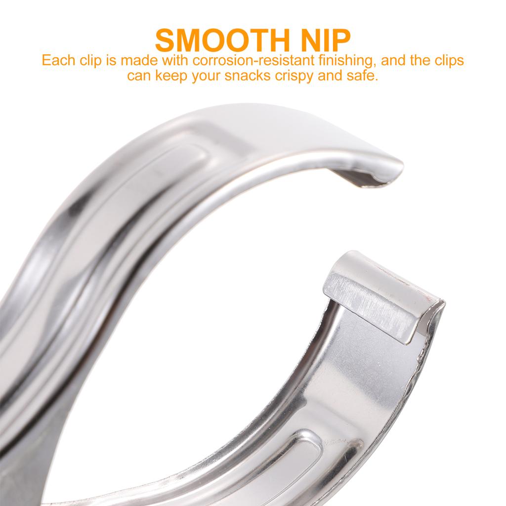 30 Pcs Clothespin Stainless Steel Clamp Pants Hangers Fixing Clips Versatile Sealing Office Tableware Home Multi-function