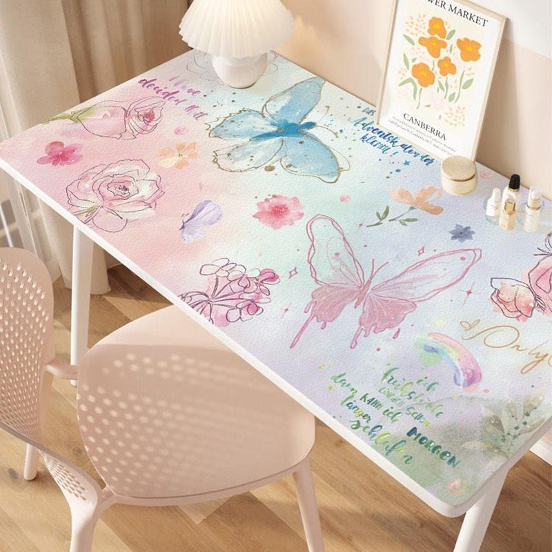 1pcs Desk Pad, Student Girl, No Wash, Waterproof Desk Pad, Study Desk, High Aesthetics, Dressing Table, Makeup Tablecloth