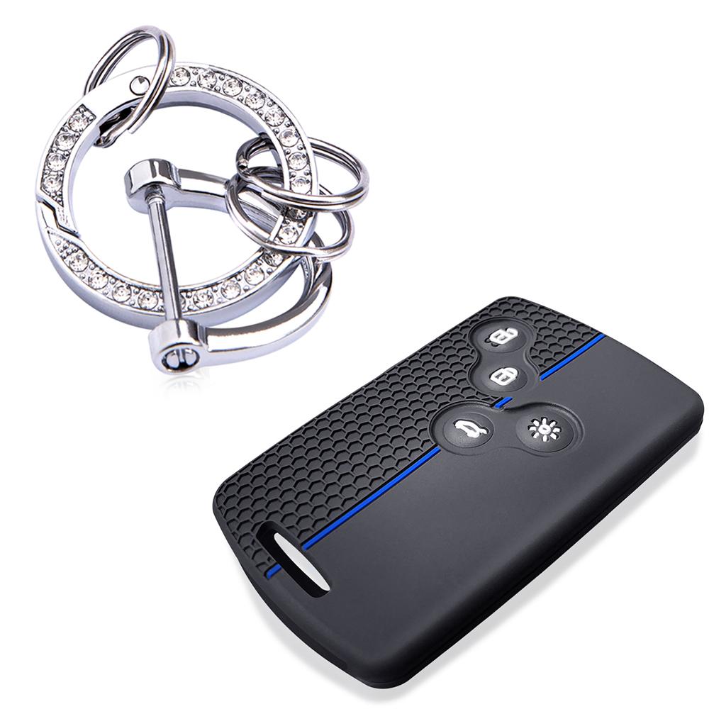 Carbon Fiber TPU Car Key Cover Case Shell for Hyundai Tucson Creta Ix25 I10 I20 I30 Verna Mistra Elantra Santa Fe 2015-2018