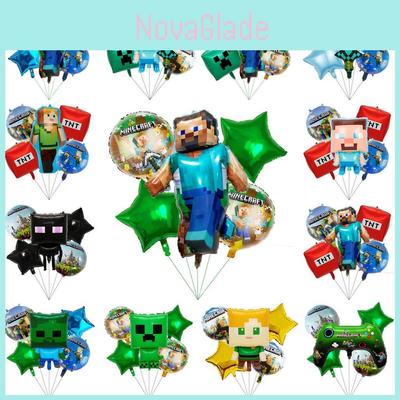 Roblox Minecraft Aluminum Foil Balloons For Kids Birthday Party Decorations