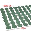100pcs Self-Adhesive 21700 18650 26650 Battery Insulating Gasket, Hollow Paperboard Electrical Insulation Pad Rings 1S-8S Solid