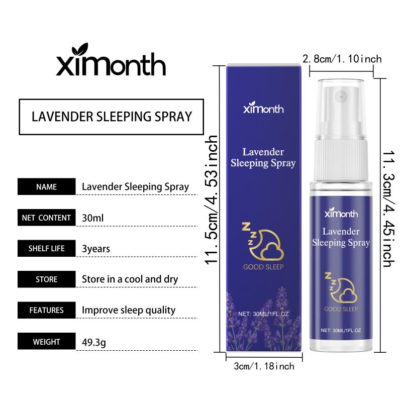 Lavender Sleep Aid Pillow Spray Natural Relaxing Aroma Immediate Effect Gentle Linen Spray for Nighttime Use at Home